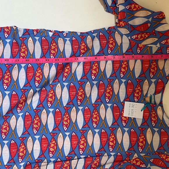Sister & Me Matching Colorful Fish Print Cover ups Size xsmall & medium. - Picture 11 of 15